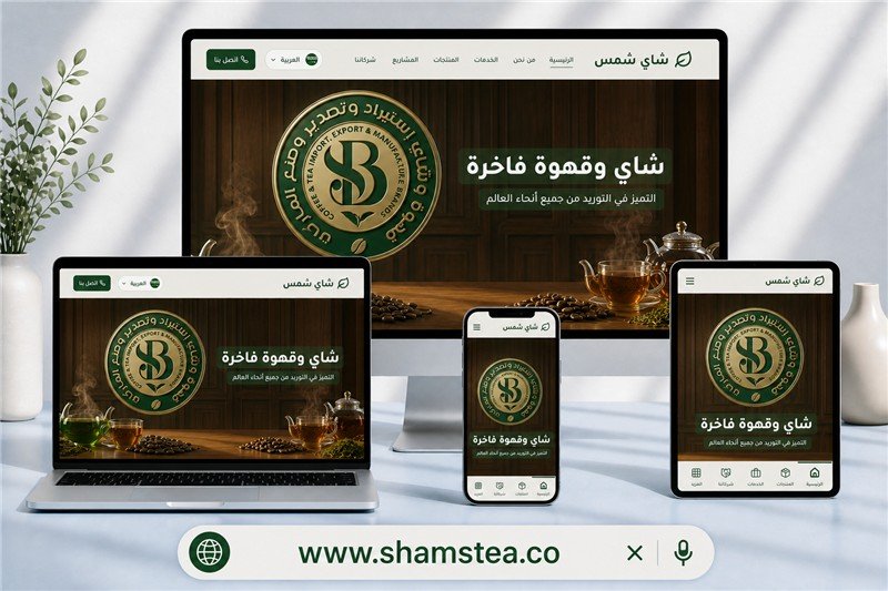 Shams Tea Company Website (Saudi Arabia)