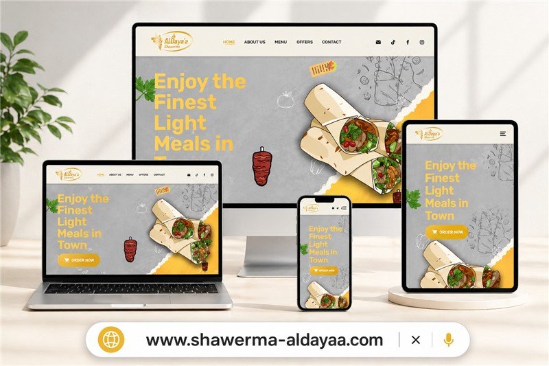 Shawarma Al-Dayaa Restaurants Website (Australia)